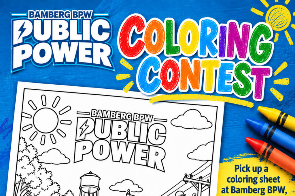 Bamberg BPW's Public Power Week Coloring Contest